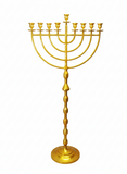 63" Extra Large Chanukah Menorah for Synagogue - Brass