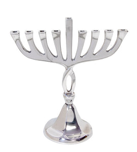 Modern Menorah Tall Look Traditional Branches with Unique Base and Stem